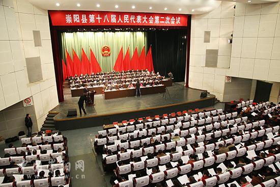 崇阳县第十八届人民代表大会第二次会议开幕